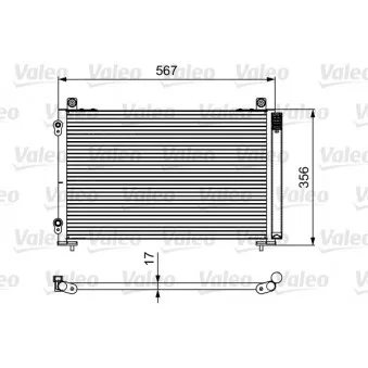 Condenseur, climatisation VALEO 814097