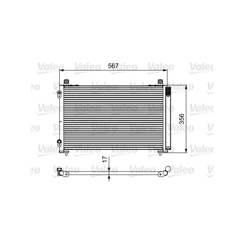 Condenseur, climatisation VALEO 814097