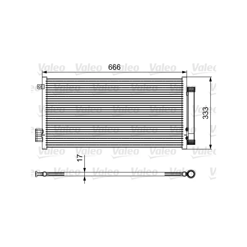 Condenseur, climatisation VALEO 814111
