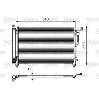 Condenseur, climatisation VALEO 814115