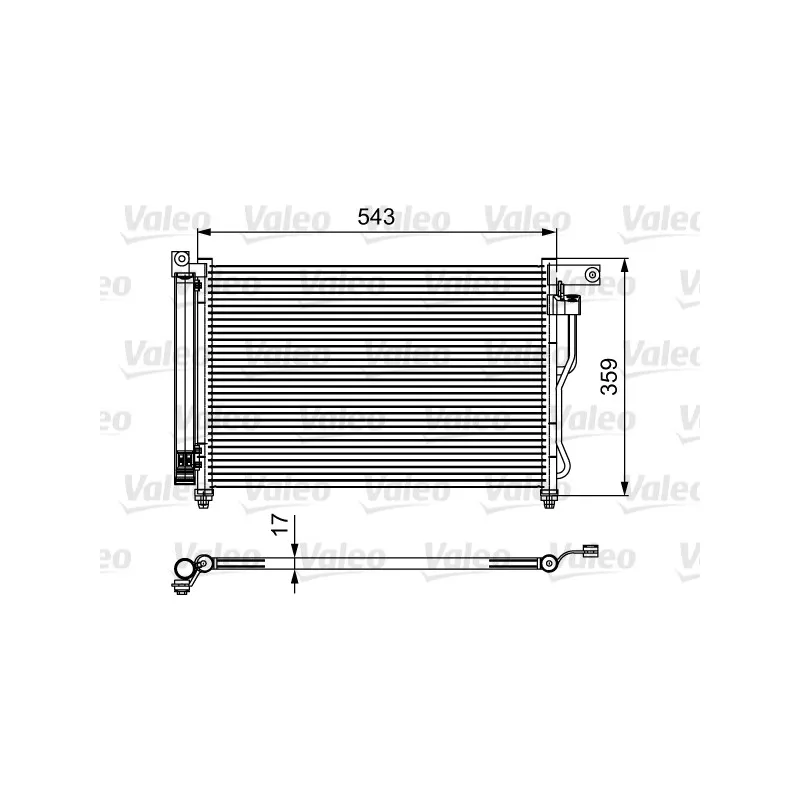 Condenseur, climatisation VALEO 814115