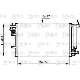 Condenseur, climatisation VALEO 814345
