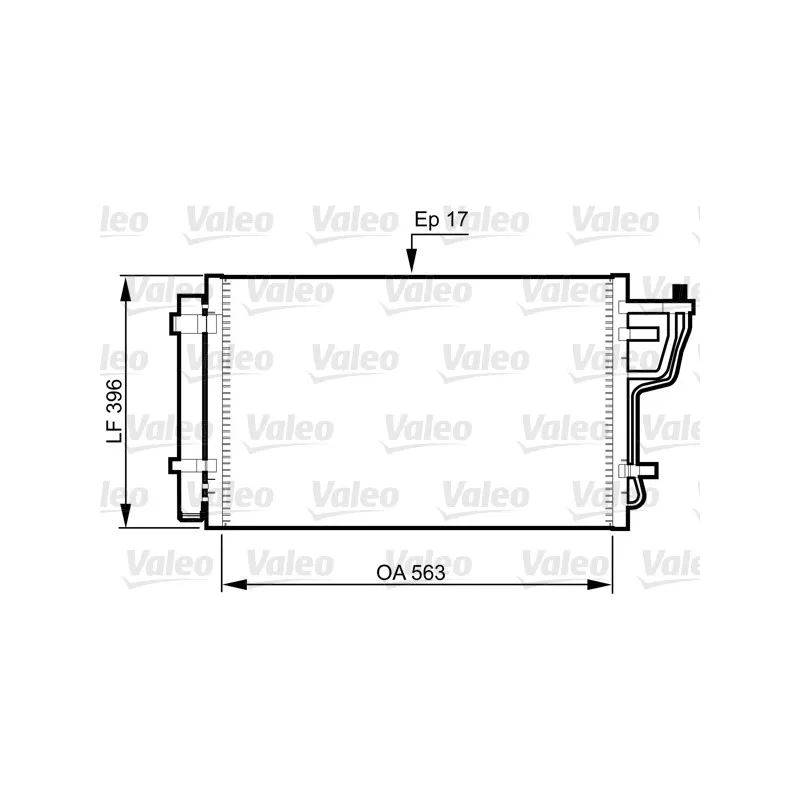 Condenseur, climatisation VALEO 814351