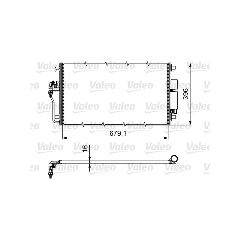 Condenseur, climatisation VALEO 814374
