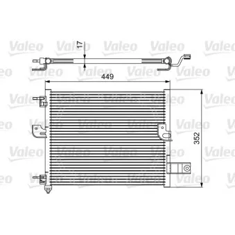 Condenseur, climatisation VALEO 814422