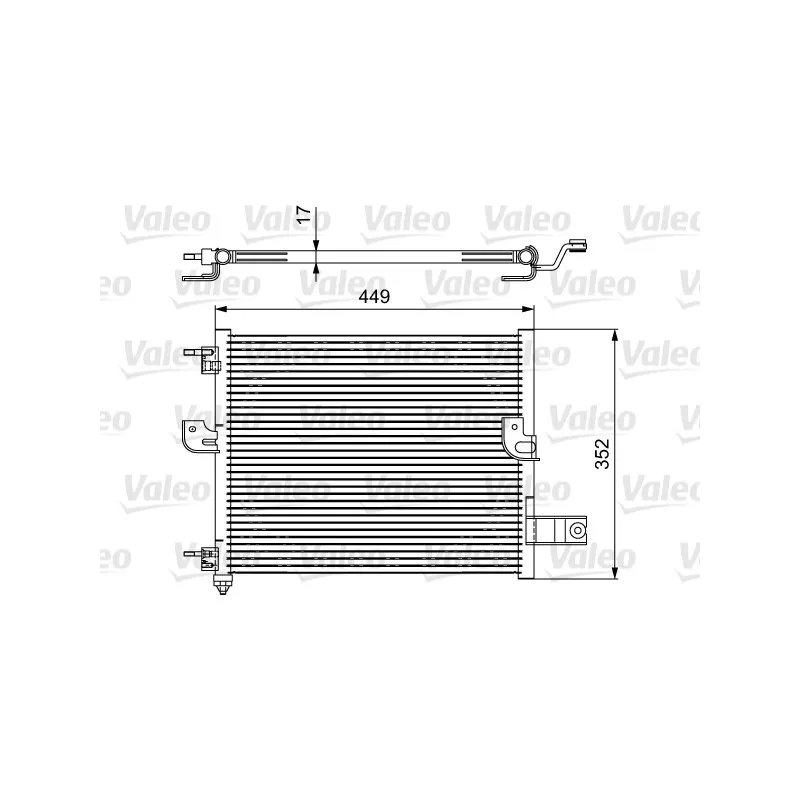 Condenseur, climatisation VALEO 814422