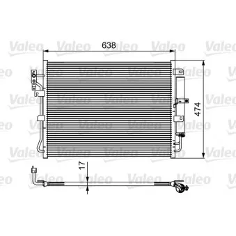 Condenseur, climatisation VALEO 814424