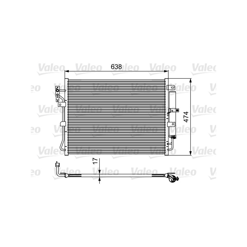 Condenseur, climatisation VALEO 814424