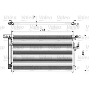 Condenseur, climatisation VALEO 814425