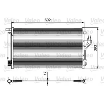 Condenseur, climatisation VALEO 814485