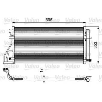 Condenseur, climatisation VALEO 814488