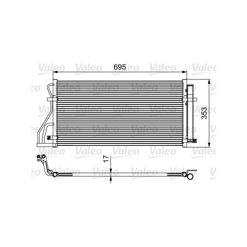 Condenseur, climatisation VALEO 814488