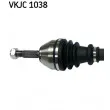 Arbre de transmission SKF VKJC 1038 - Visuel 2