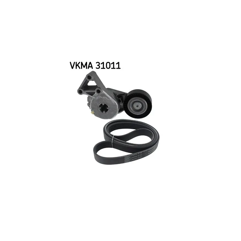 Jeu de courroies trapézoïdales à nervures SKF VKMA 31011