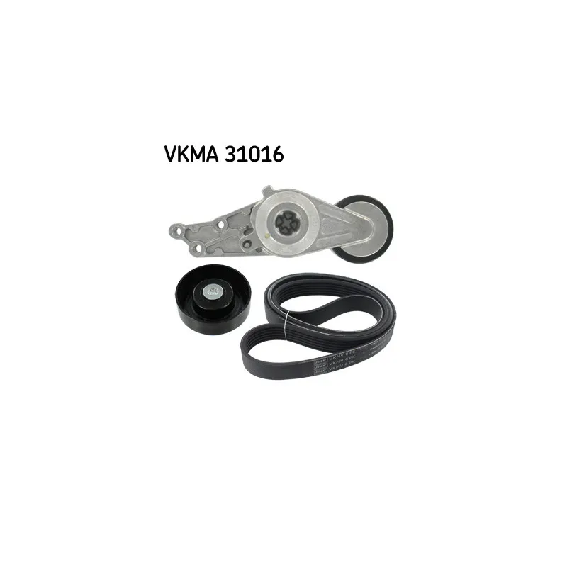 Jeu de courroies trapézoïdales à nervures SKF VKMA 31016