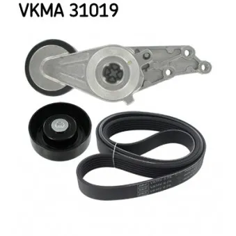 Jeu de courroies trapézoïdales à nervures SKF VKMA 31019