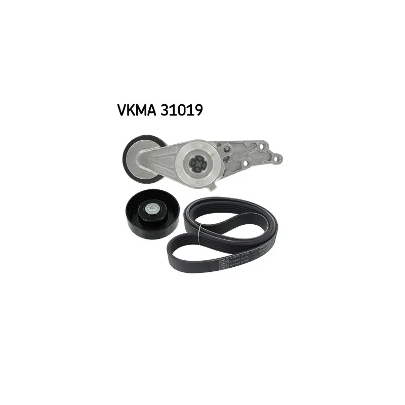 Jeu de courroies trapézoïdales à nervures SKF VKMA 31019