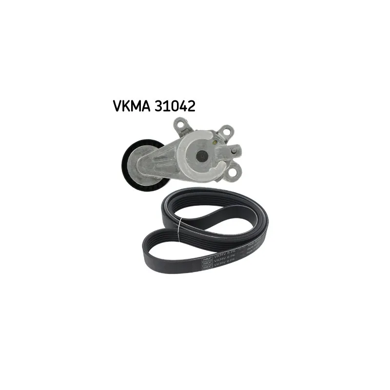 Jeu de courroies trapézoïdales à nervures SKF VKMA 31042