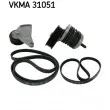 Jeu de courroies trapézoïdales à nervures SKF VKMA 31051 - Visuel 1