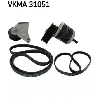 Jeu de courroies trapézoïdales à nervures SKF VKMA 31051