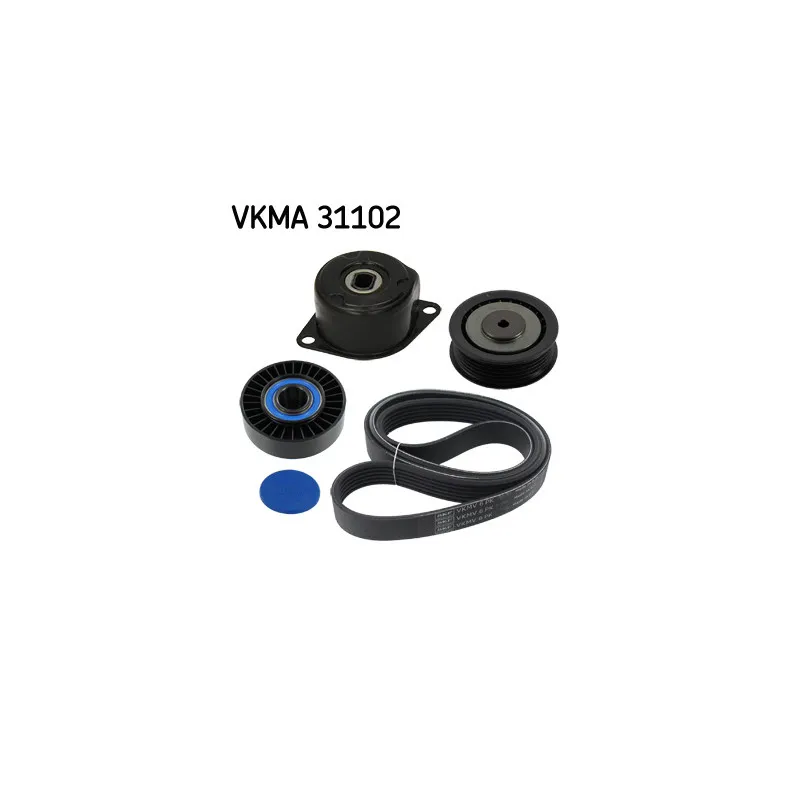 Jeu de courroies trapézoïdales à nervures SKF VKMA 31102