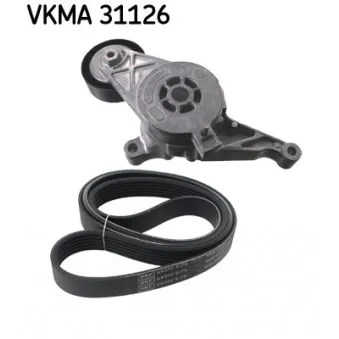 Jeu de courroies trapézoïdales à nervures SKF VKMA 31126