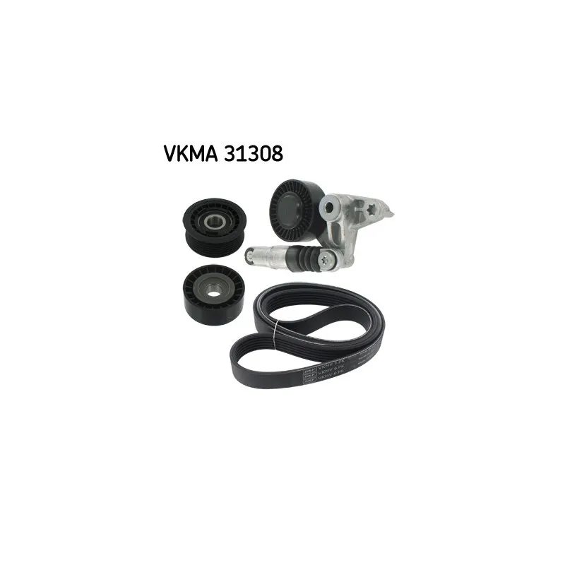 Jeu de courroies trapézoïdales à nervures SKF VKMA 31308