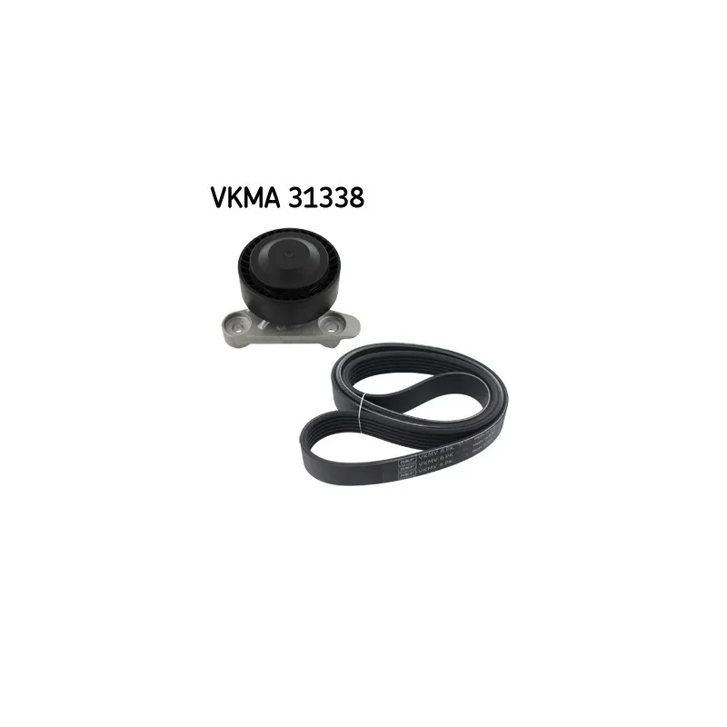 Jeu de courroies trapézoïdales à nervures SKF VKMA 31338