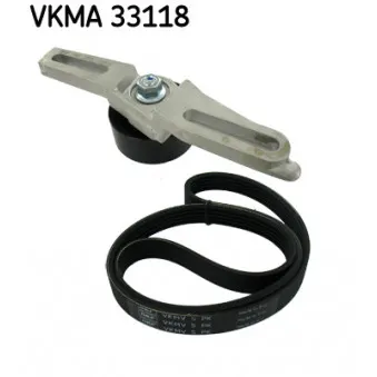 Jeu de courroies trapézoïdales à nervures SKF VKMA 33118