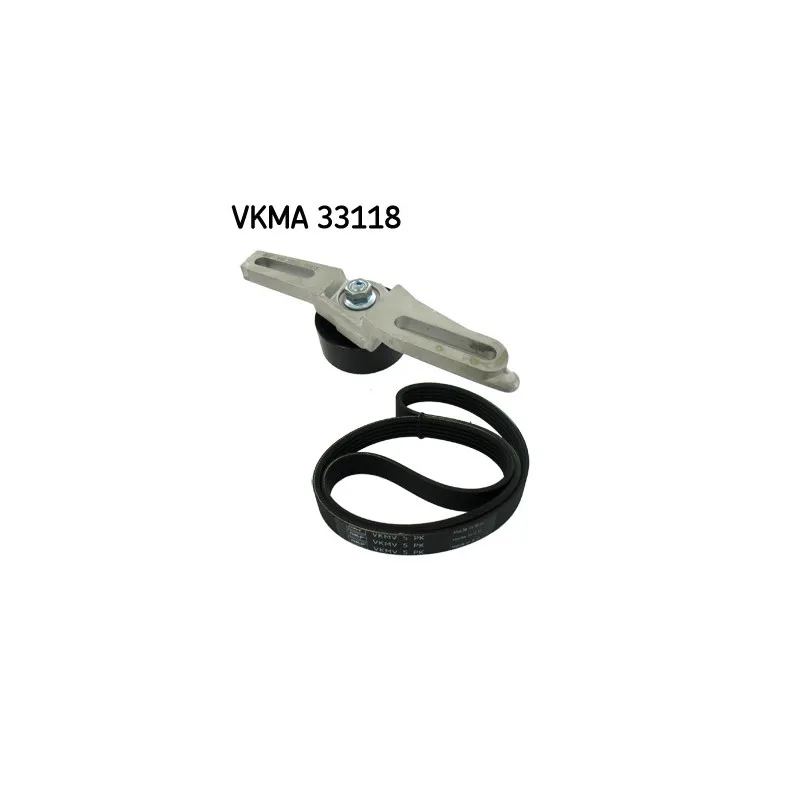 Jeu de courroies trapézoïdales à nervures SKF VKMA 33118