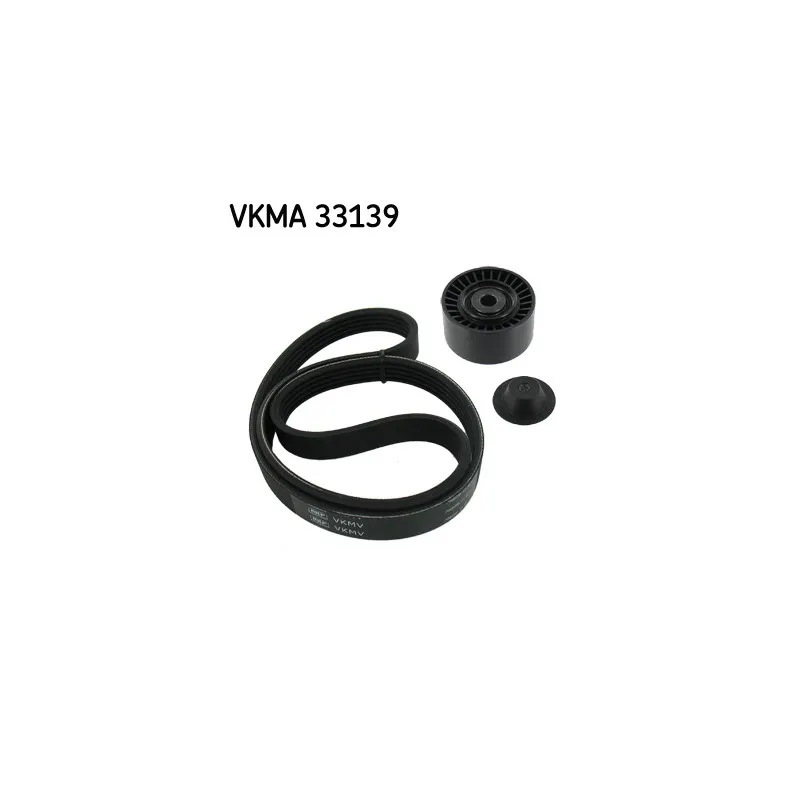 Jeu de courroies trapézoïdales à nervures SKF VKMA 33139