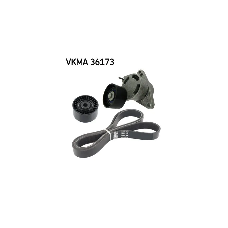 Jeu de courroies trapézoïdales à nervures SKF VKMA 36173