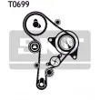 Pompe à eau + kit de courroie de distribution SKF VKMC 01251 - Visuel 2