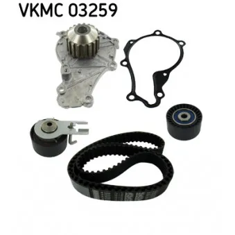 Pompe à eau + kit de courroie de distribution SKF