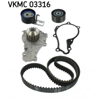 Pompe à eau + kit de courroie de distribution SKF