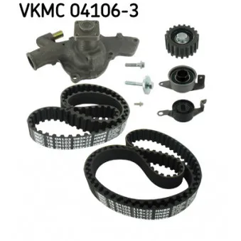 Pompe à eau + kit de courroie de distribution SKF VKMC 04106-3
