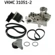 Pompe à eau+Jeu de courroie trapézoïdale à nervures SKF VKMC 31051-2 - Visuel 1