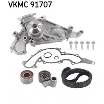 Pompe à eau + kit de courroie de distribution SKF VKMC 91707