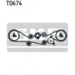 Pompe à eau + kit de courroie de distribution SKF VKMC 98000 - Visuel 2