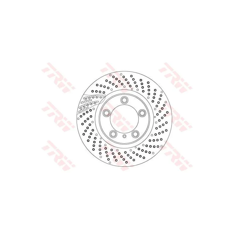 Disque de frein avant droit TRW DF6541S