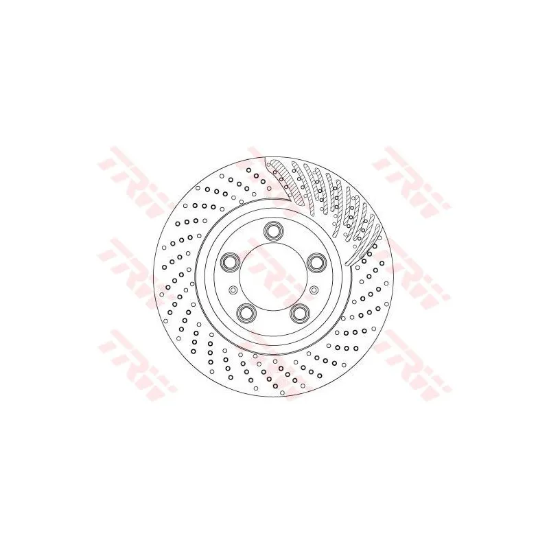 Disque de frein avant droit TRW DF6721S
