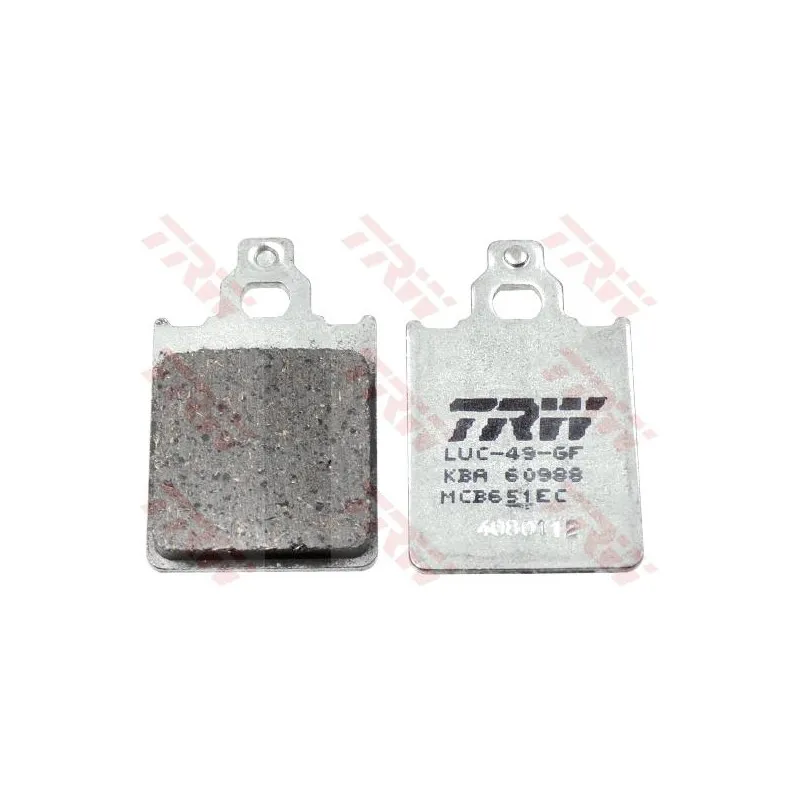 Jeu de 4 plaquettes de frein avant TRW MCB651EC