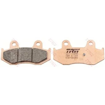 Jeu de 4 plaquettes de frein avant TRW MCB746SRM