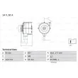 Alternateur BOSCH 0 986 034 830 - Visuel 1