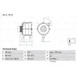 Alternateur BOSCH 0 986 036 851 - Visuel 1