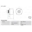 Alternateur BOSCH 0 986 041 750 - Visuel 1