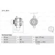 Alternateur BOSCH 0 986 041 850 - Visuel 1