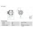 Alternateur BOSCH 0 986 046 110 - Visuel 1