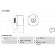 Alternateur BOSCH 0 986 047 170 - Visuel 1