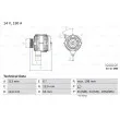 Alternateur BOSCH 0 986 049 000 - Visuel 1